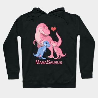 MamaSaurus Mother T-rex & Baby Boy Girl Dinosaurs Hoodie